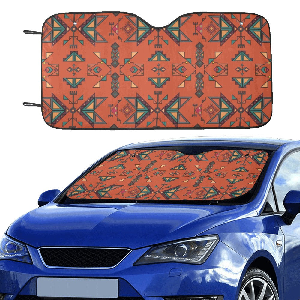 Arrow dawn Orange Car Sun Shade 55"x30"