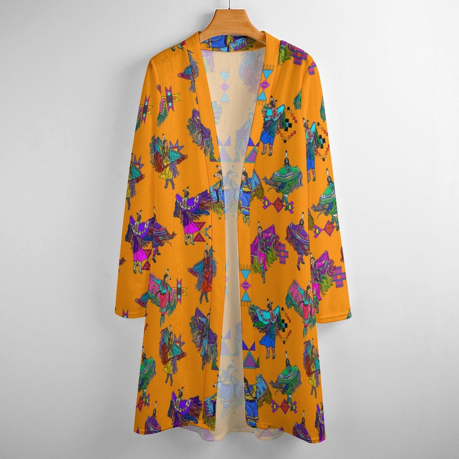 Women's Fancy Dancers Orange Cardigan
