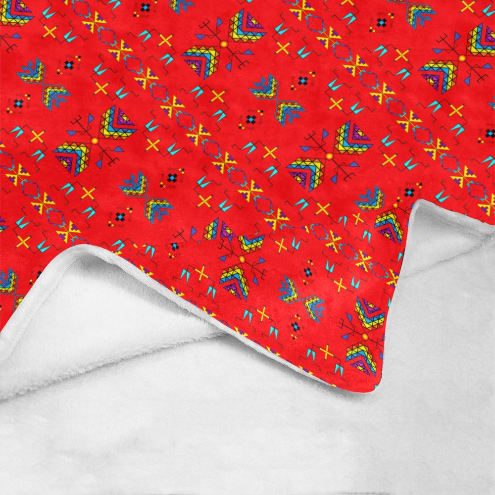 Rainy Chief Rainbow Red Ultra-Soft Micro Fleece Blanket 50"x60"