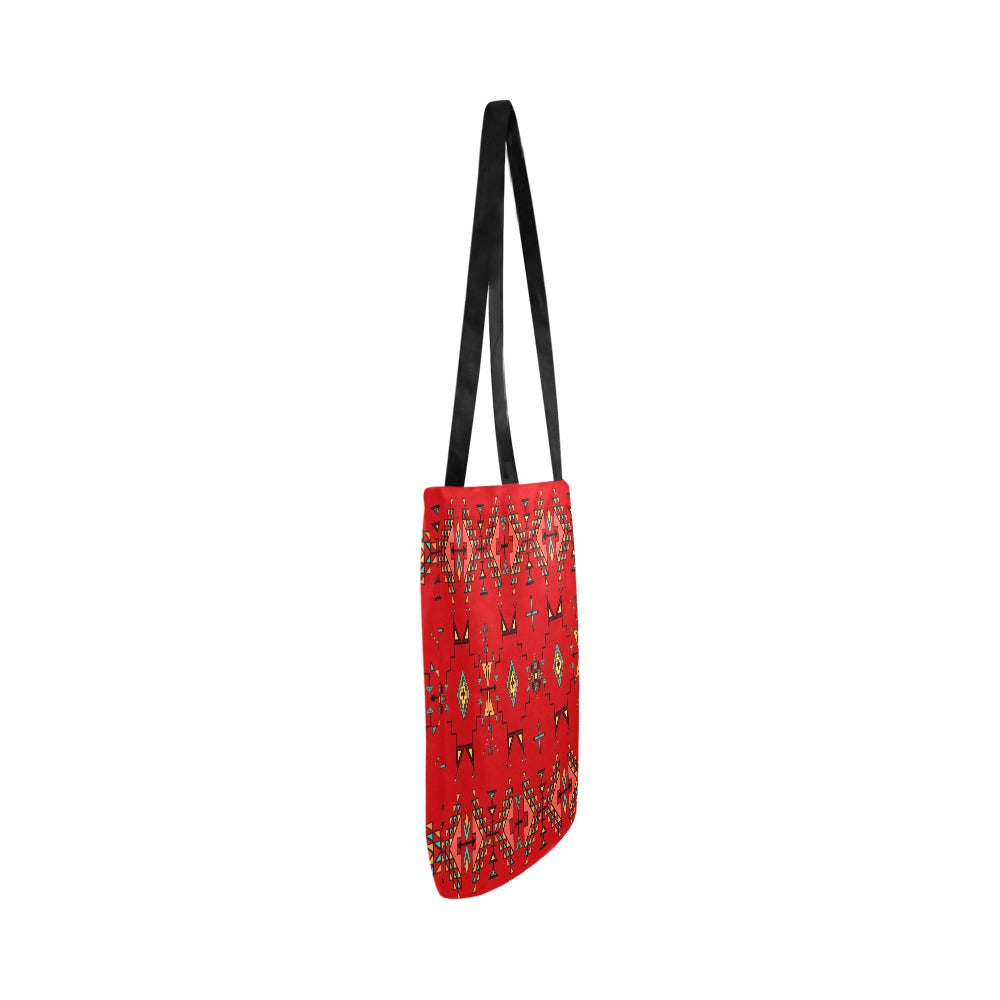 Thunder Flight Red Reusable Shopping Bag (Two sides)