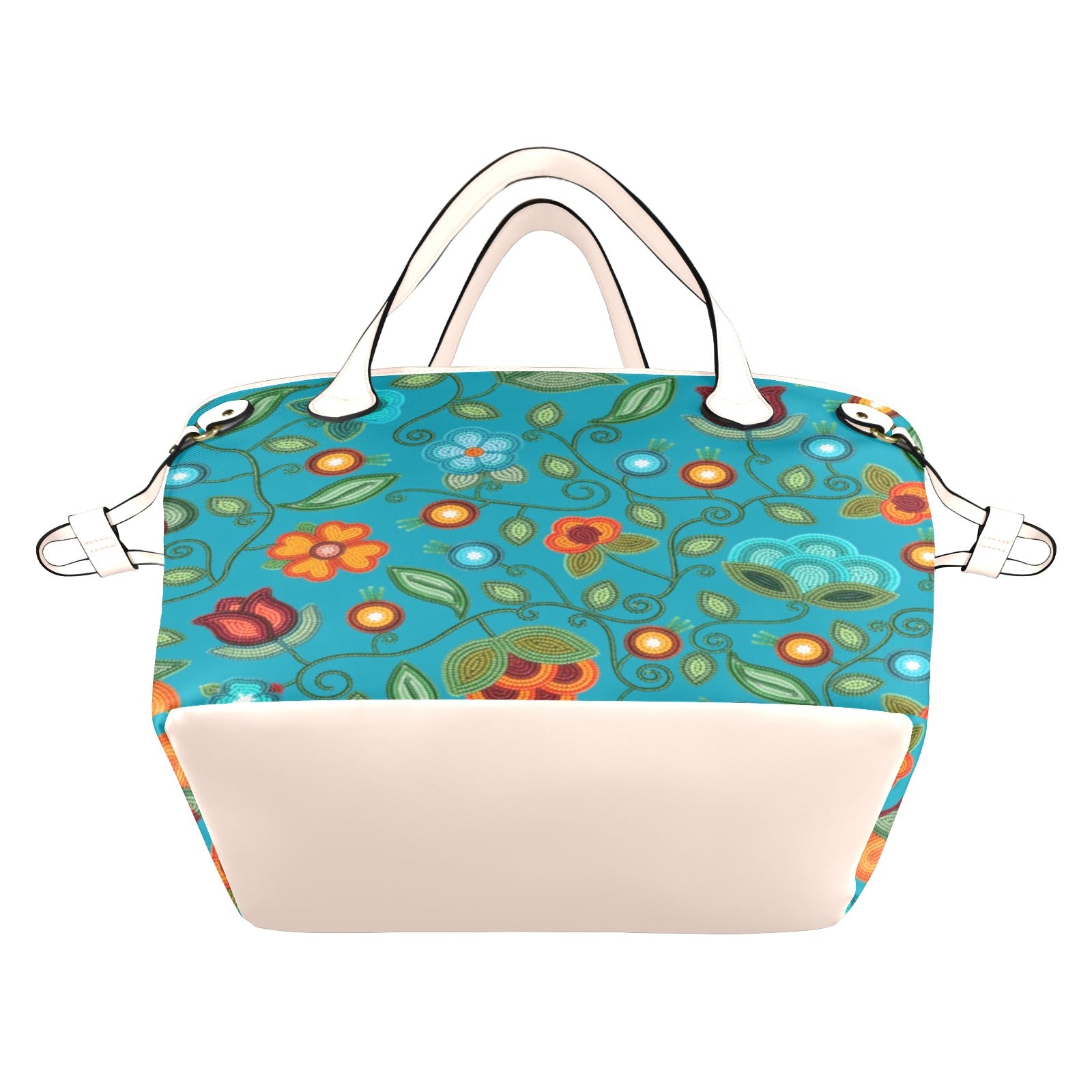 Prairie Fire Petals Ocean Clover Canvas Tote Bag