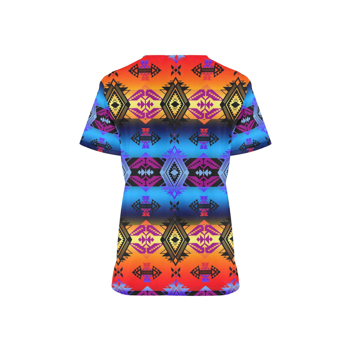 Sovereign Nation Sunset Scrub Top