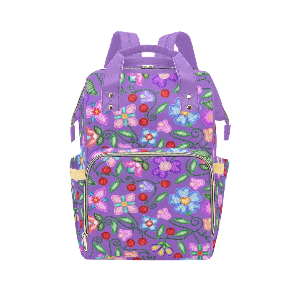 Petal Harmony Lavender Multi-Function Diaper Backpack/Diaper Bag