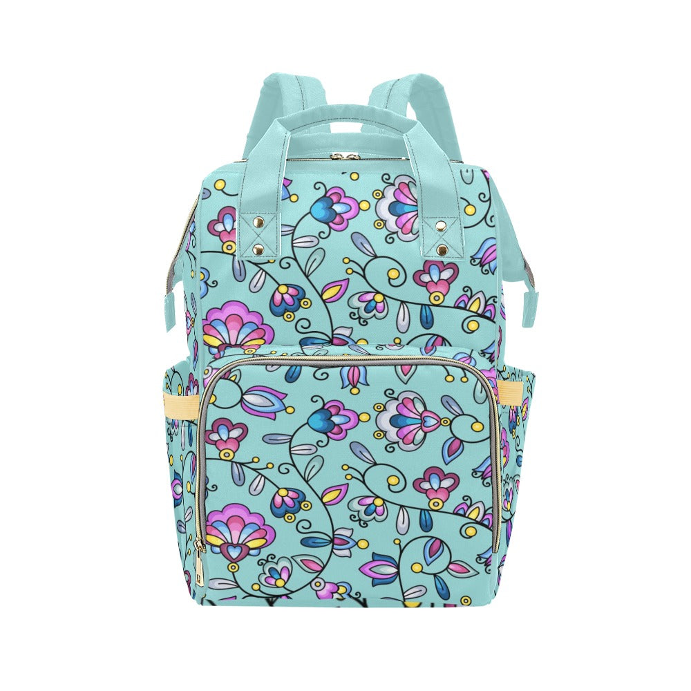 Autumn Bundle Blessing Turquoise Multi-Function Diaper Backpack/Diaper Bag