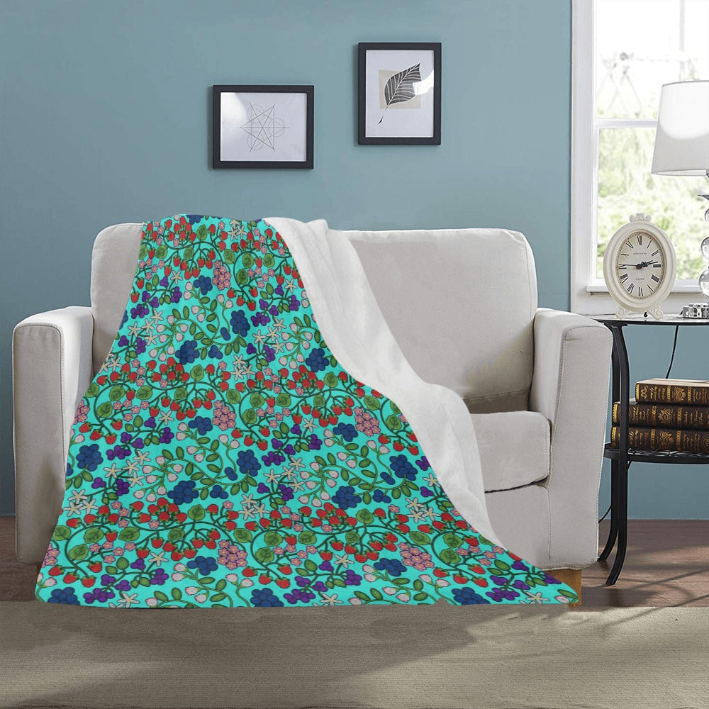 Takwakin Harvest Turquoise Ultra-Soft Micro Fleece Blanket 40"x50"