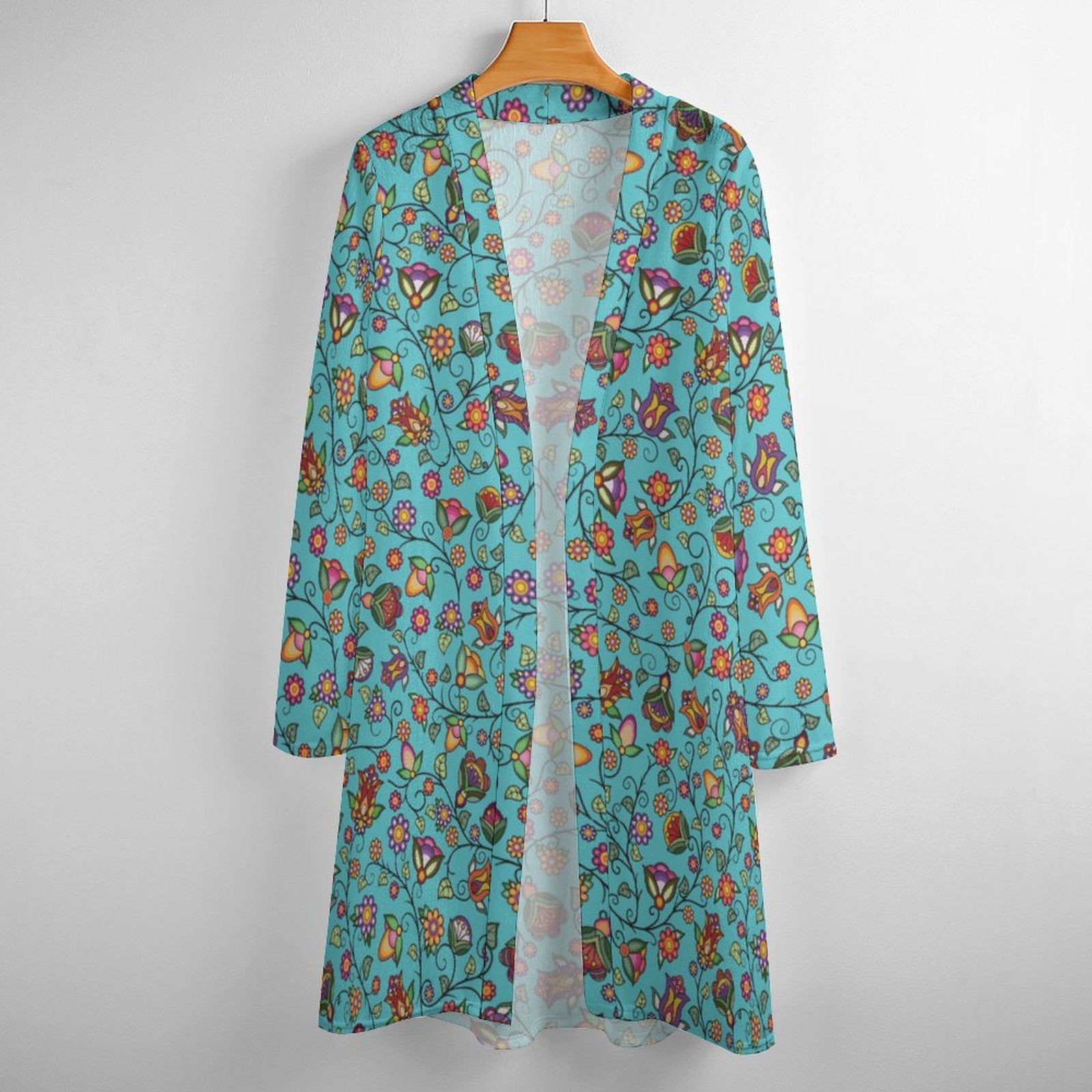 Heartbeat Petals Turquoise Cardigan