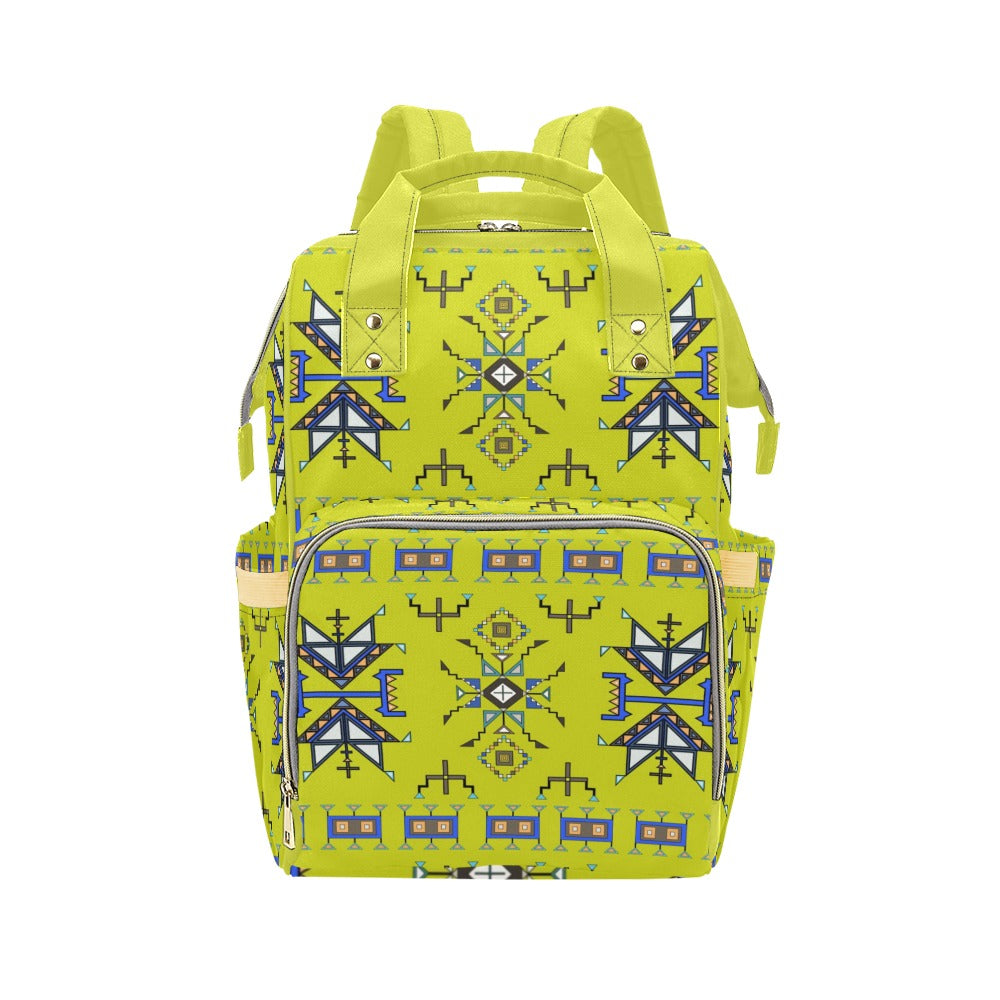 Eagle Strike Lime Multi-Function Diaper Backpack/Diaper Bag