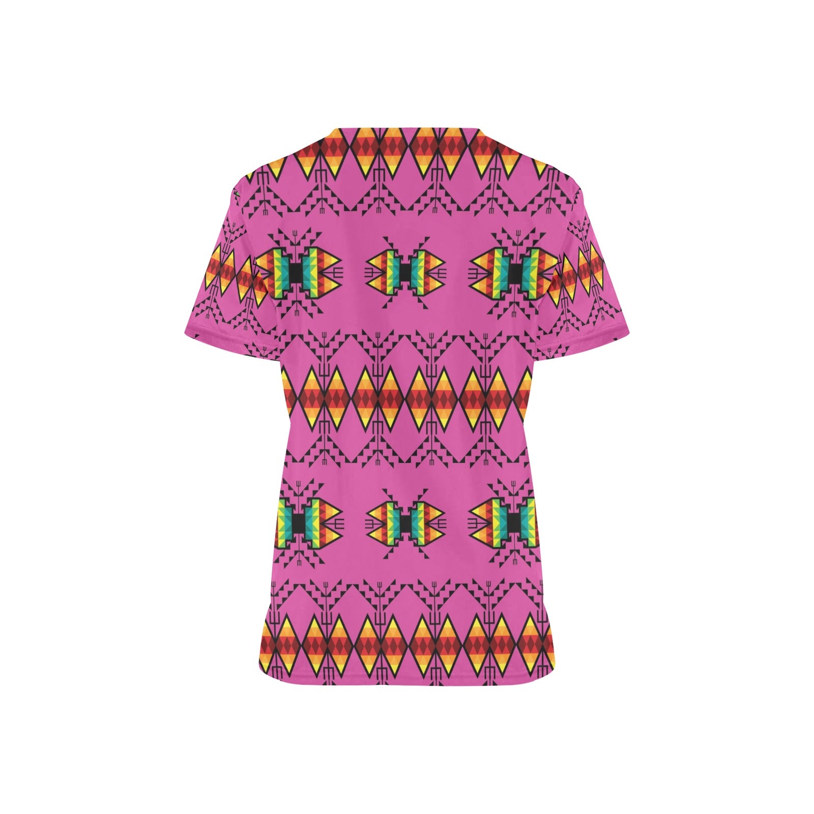 Sacred Trust Pink Scrub Top