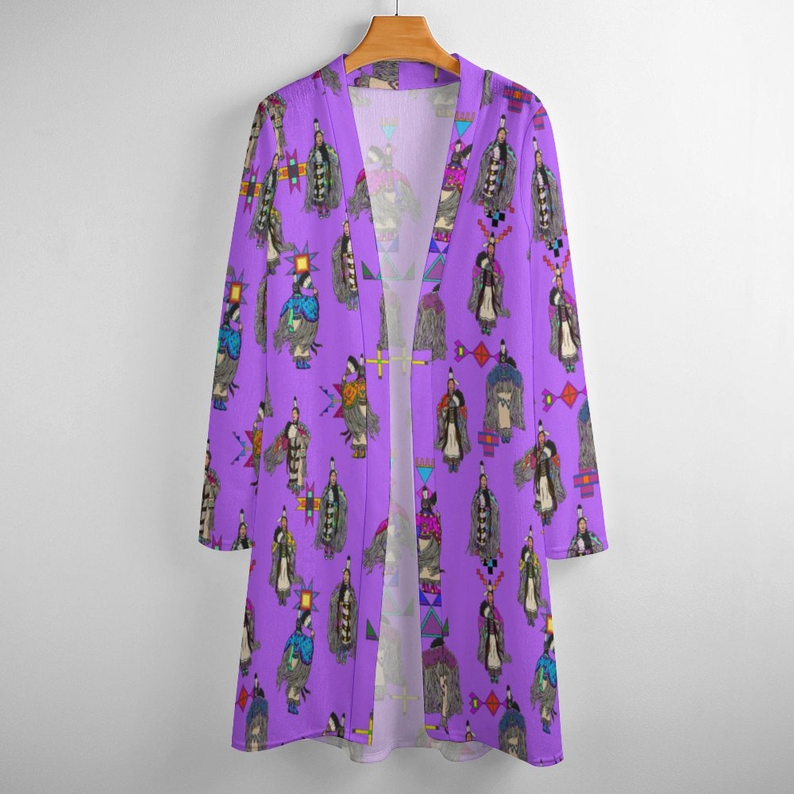 Women's Tradish Dancers Purple Cardigan
