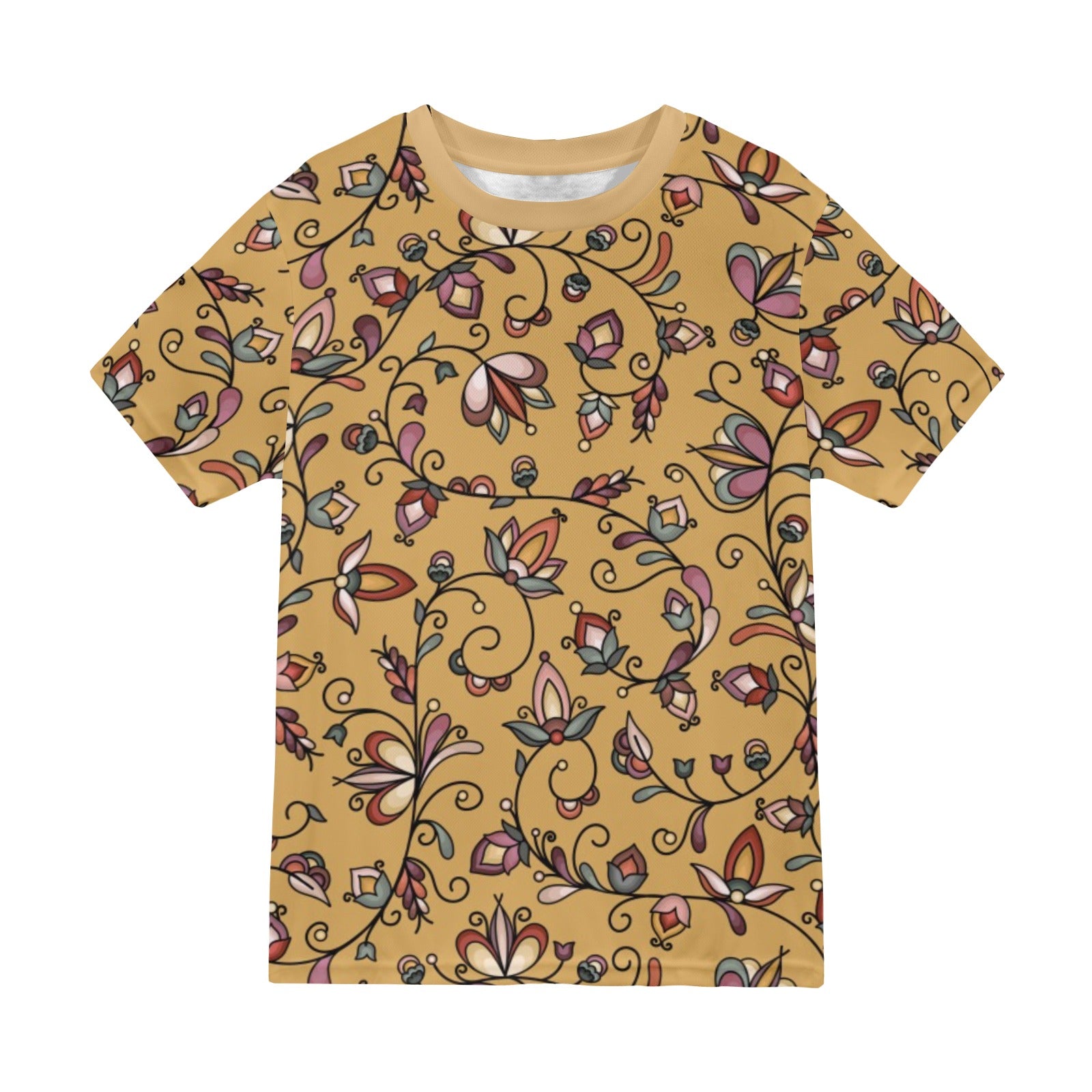 Burnt Sky Petals Gold T-shirt for Men