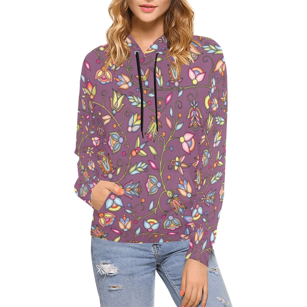 Buffalo Bloom Blush Hoodie for Women (USA Size)