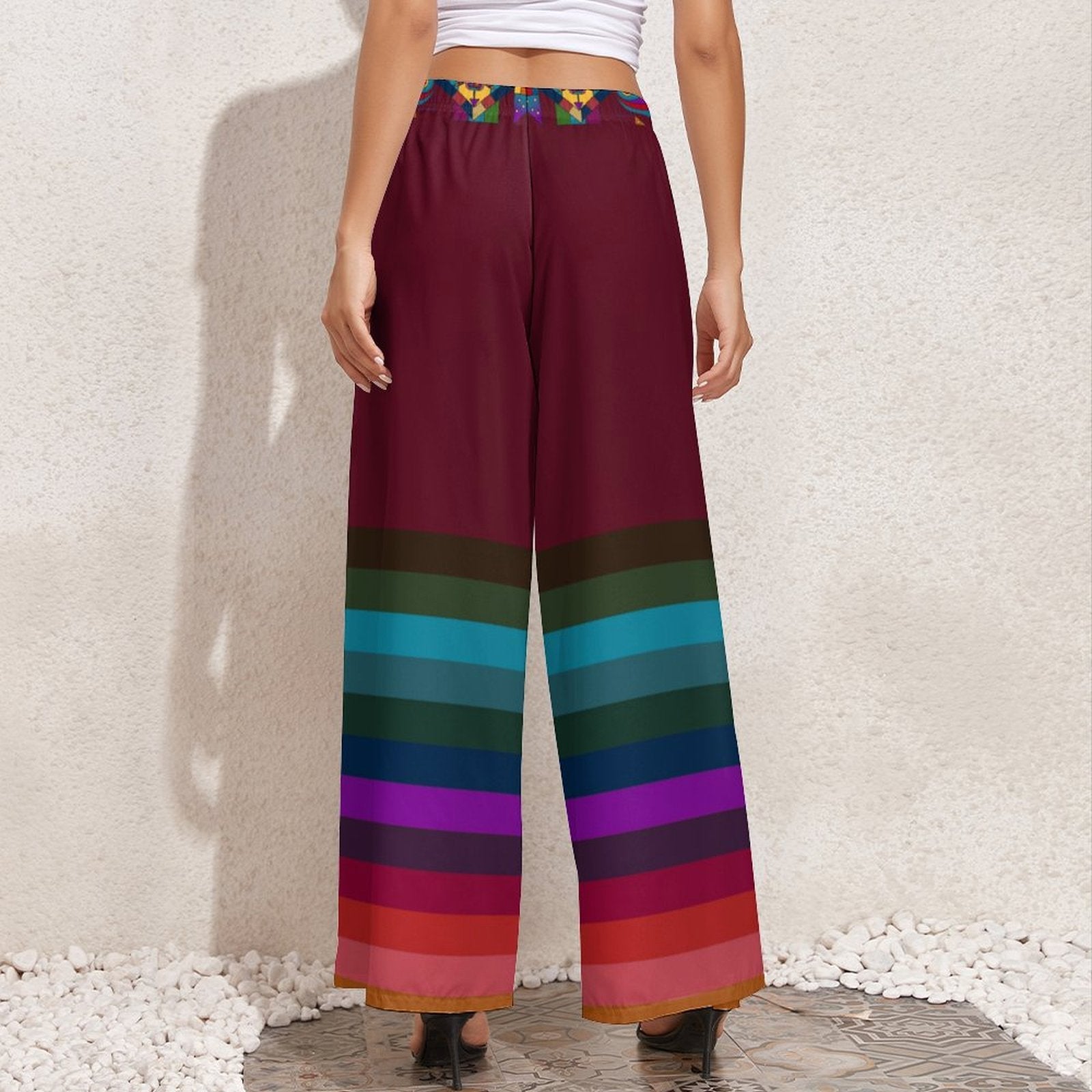 Floral Pathway Ribbon Pants