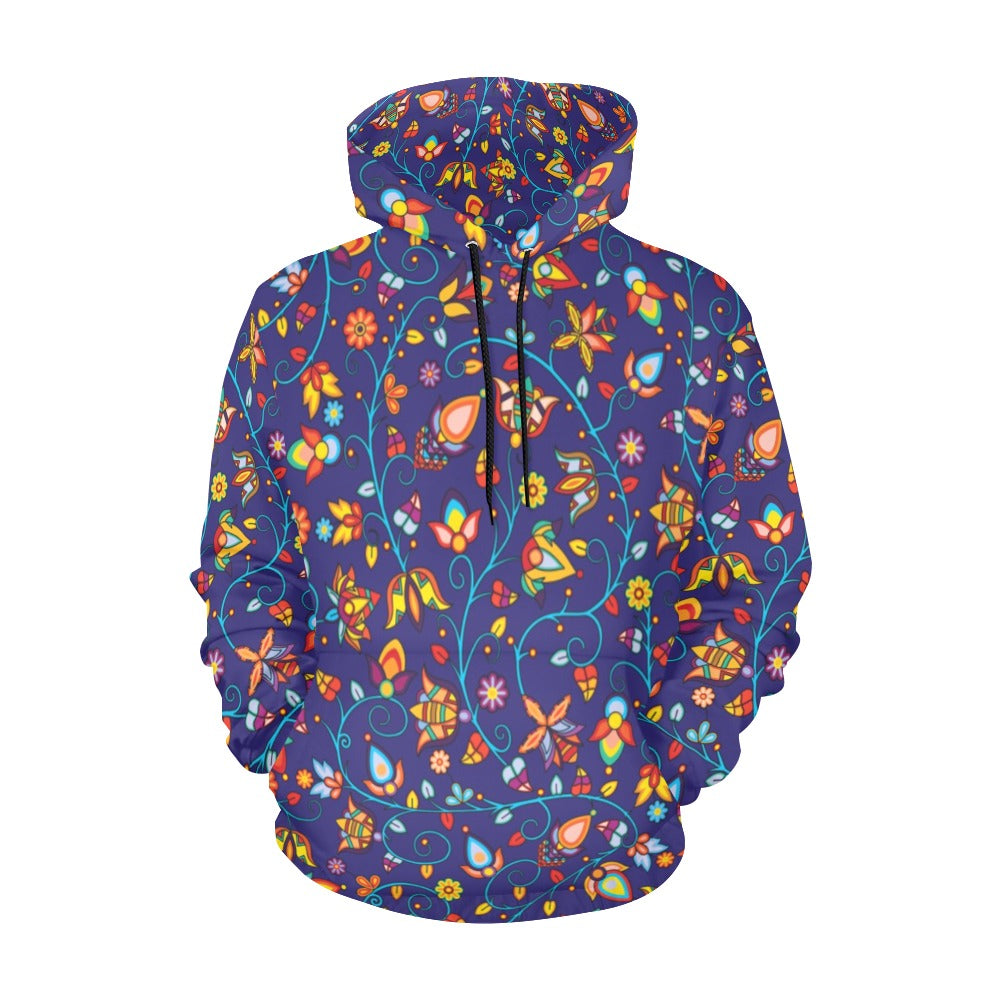 Thorny Path Blue Hoodie for Men (USA Size)