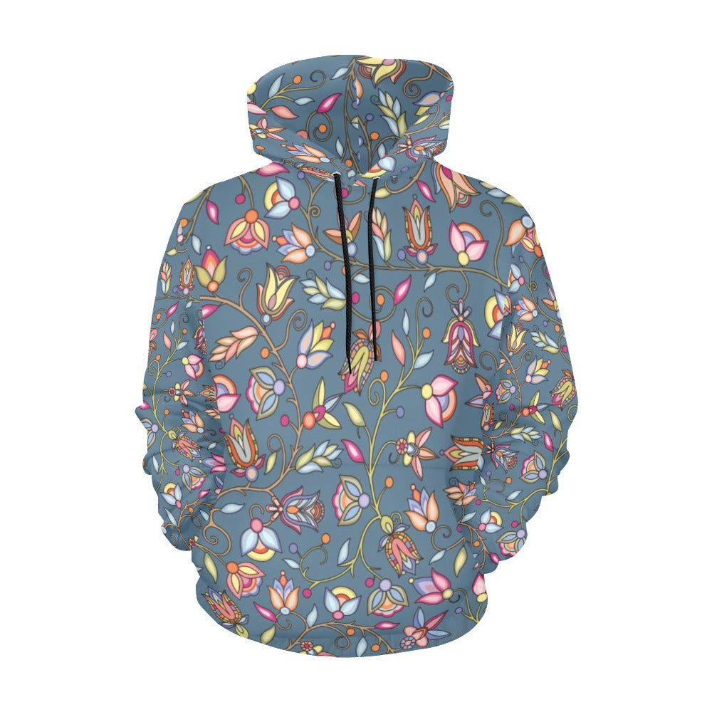 Buffalo Bloom Rainstorm Hoodie for Women (USA Size)