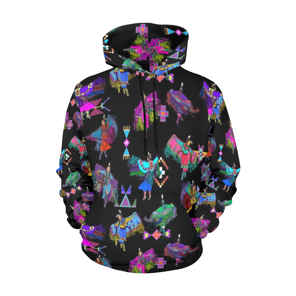 Women's Fancy Dancers Black Hoodie for Women (USA Size)