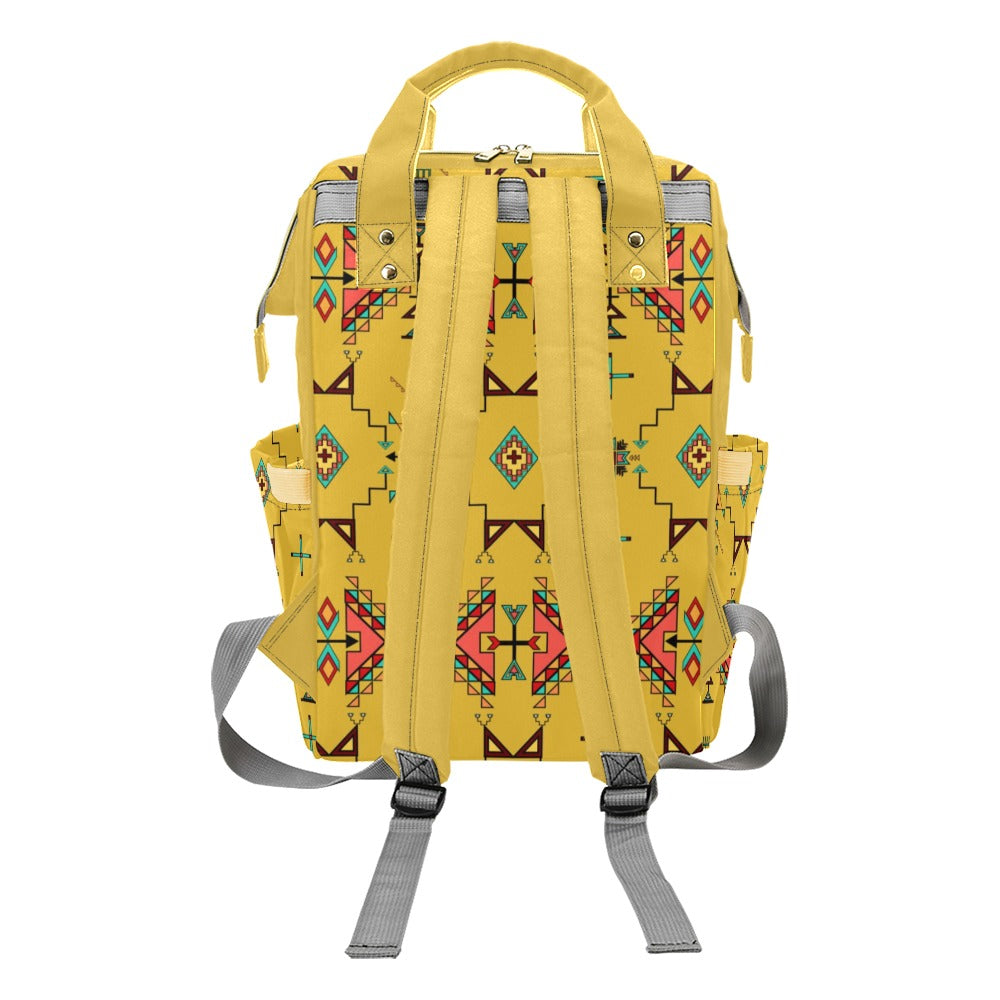 Thunder Flight Yellow Multi-Function Diaper Backpack/Diaper Bag