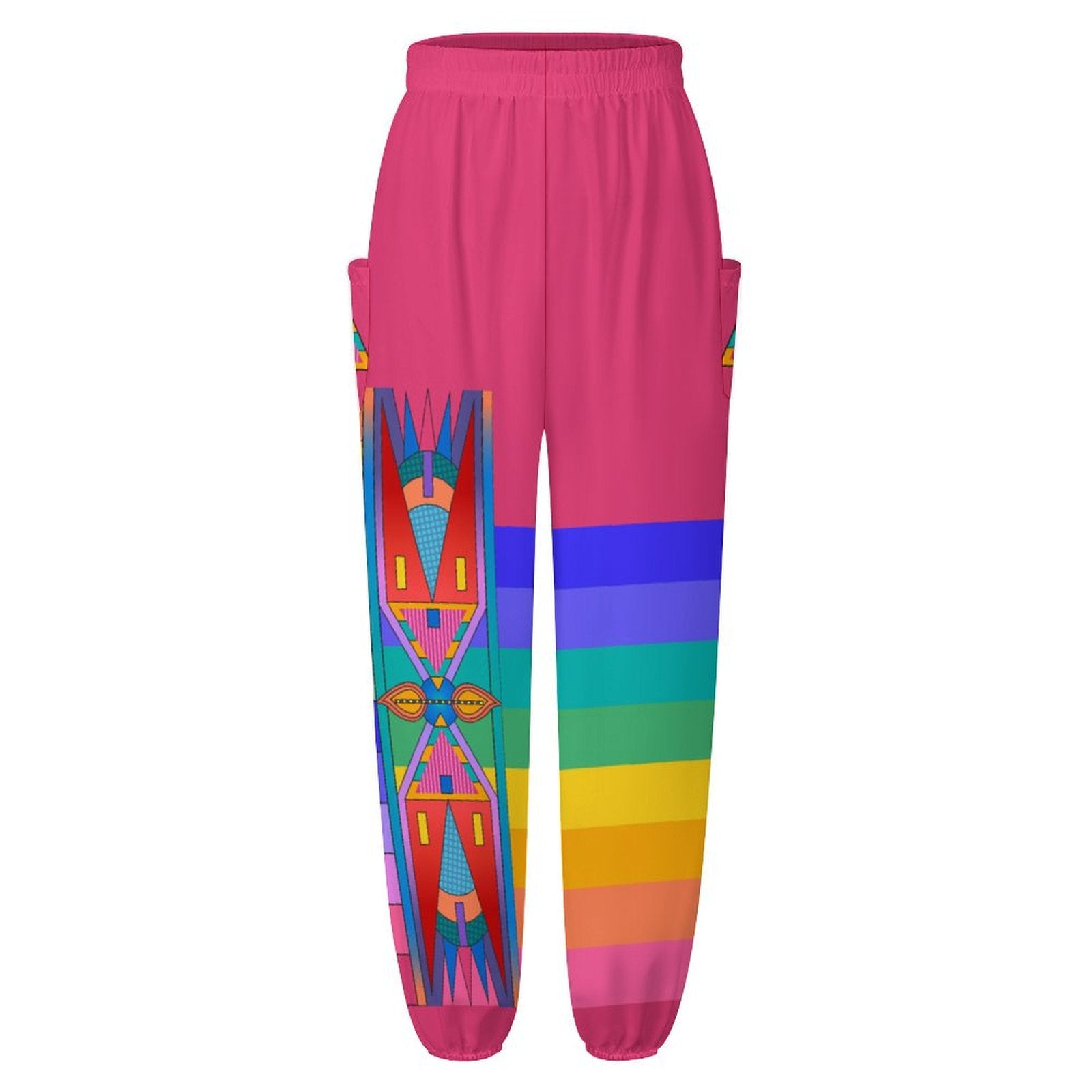 Rainbow Spirit Path Pastel Ribbon Joggers