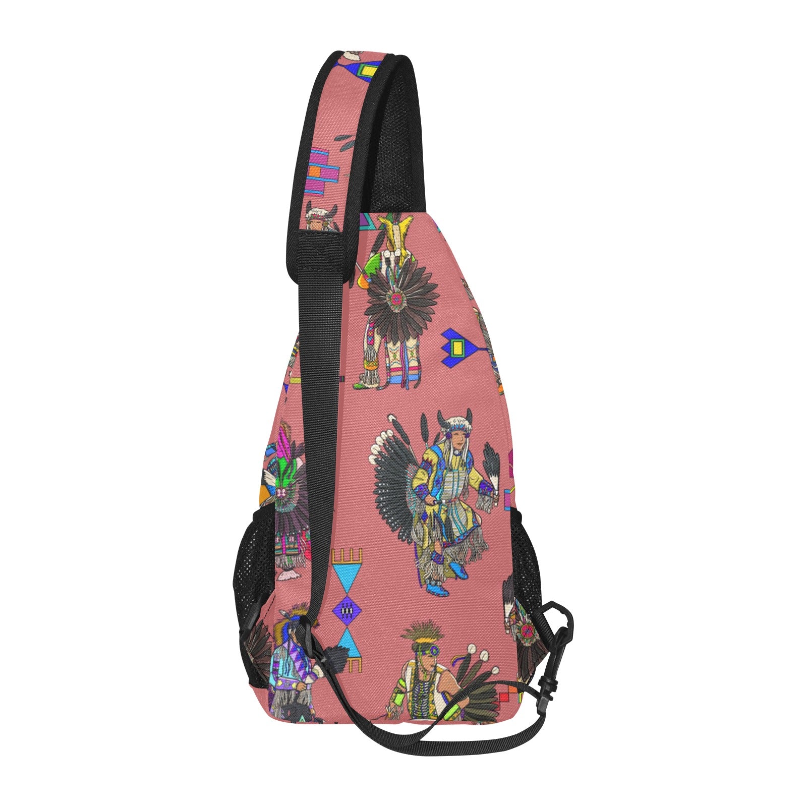 Men's Tradish Dancers Terra Cotta Chest Bag