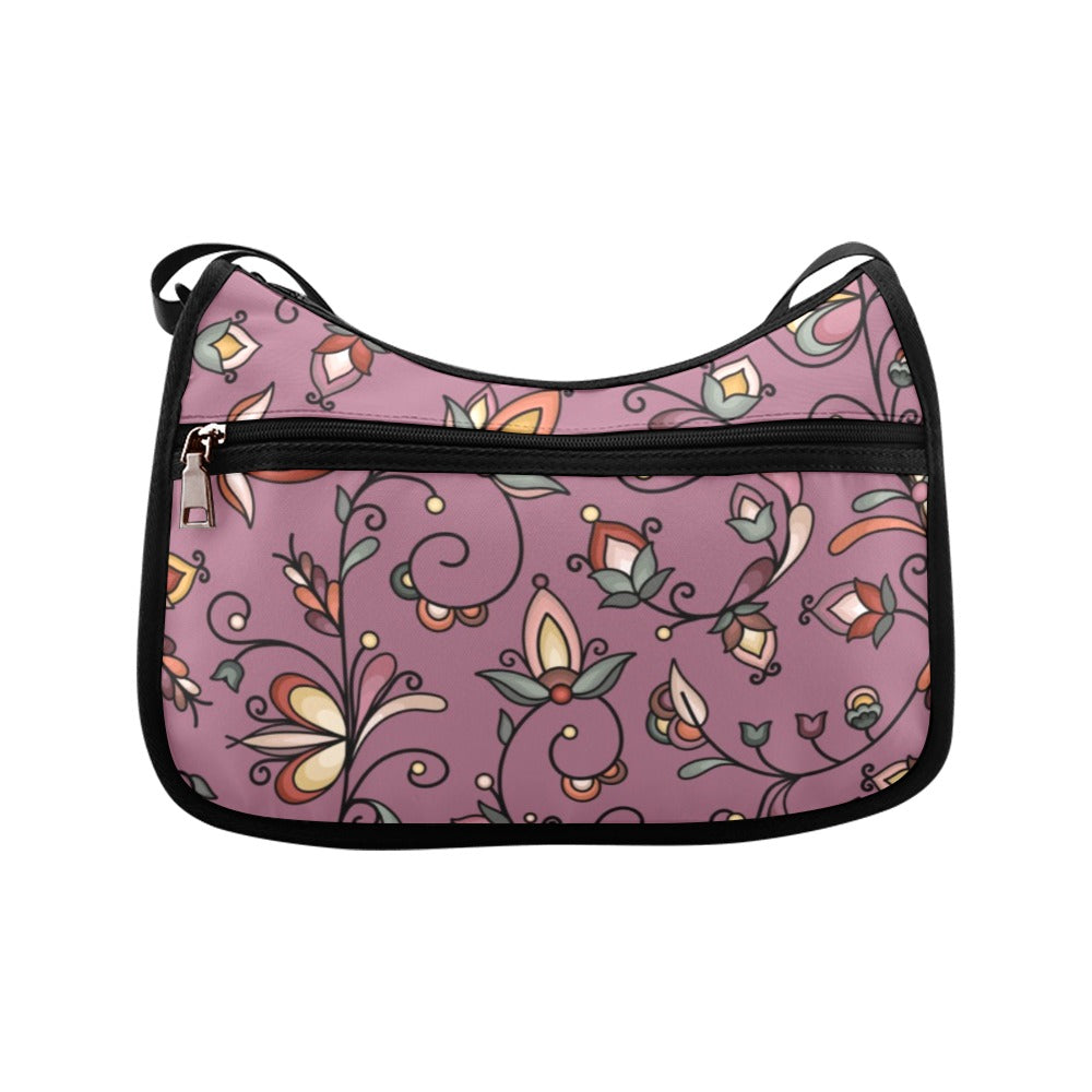 Burnt Sky Petals Magenta Crossbody Bag