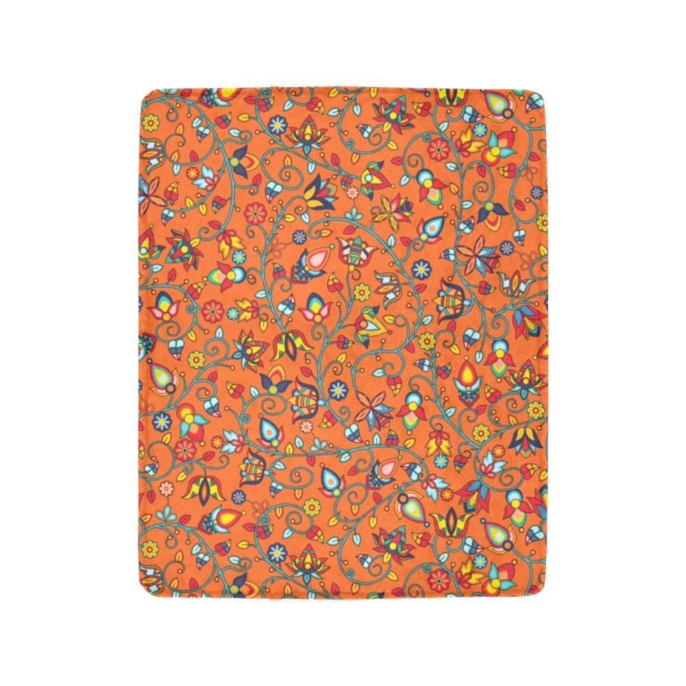 Thorny Path Orange Ultra-Soft Micro Fleece Blanket 40"x50"