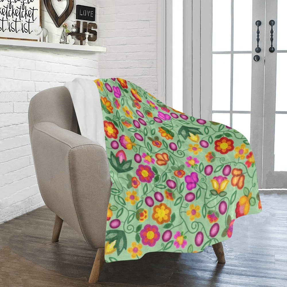 Boreal Bounty Green Ultra-Soft Micro Fleece Blanket 40"x50"