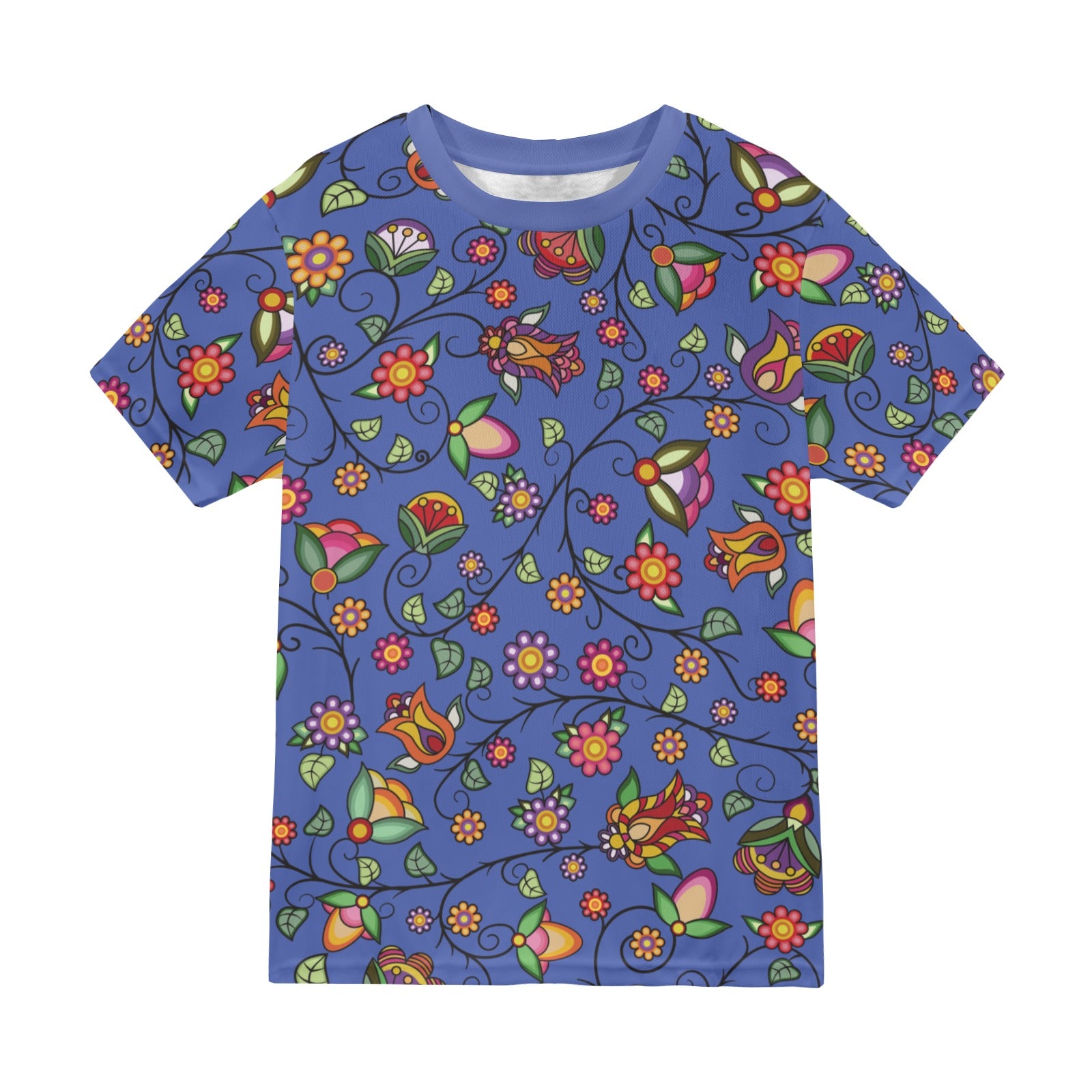 Heartbeat Petals Blue T-shirt for Men