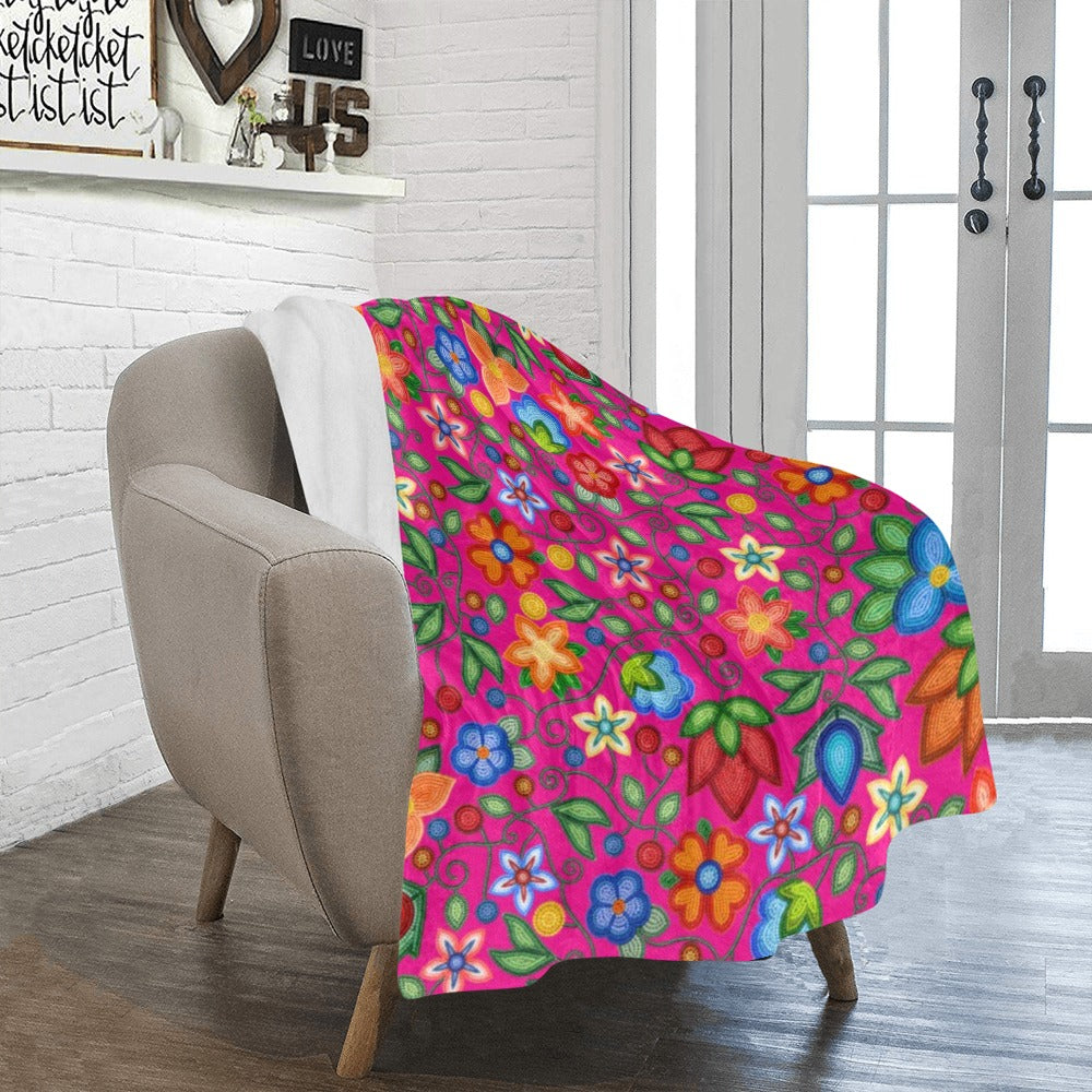 Morning Harmony Pink Ultra-Soft Micro Fleece Blanket 40"x50"