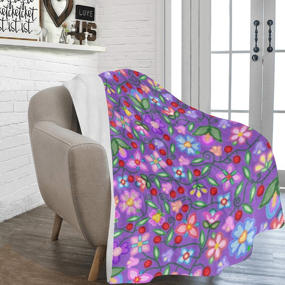 Petal Harmony Lavender Ultra-Soft Micro Fleece Blanket 60"x80"