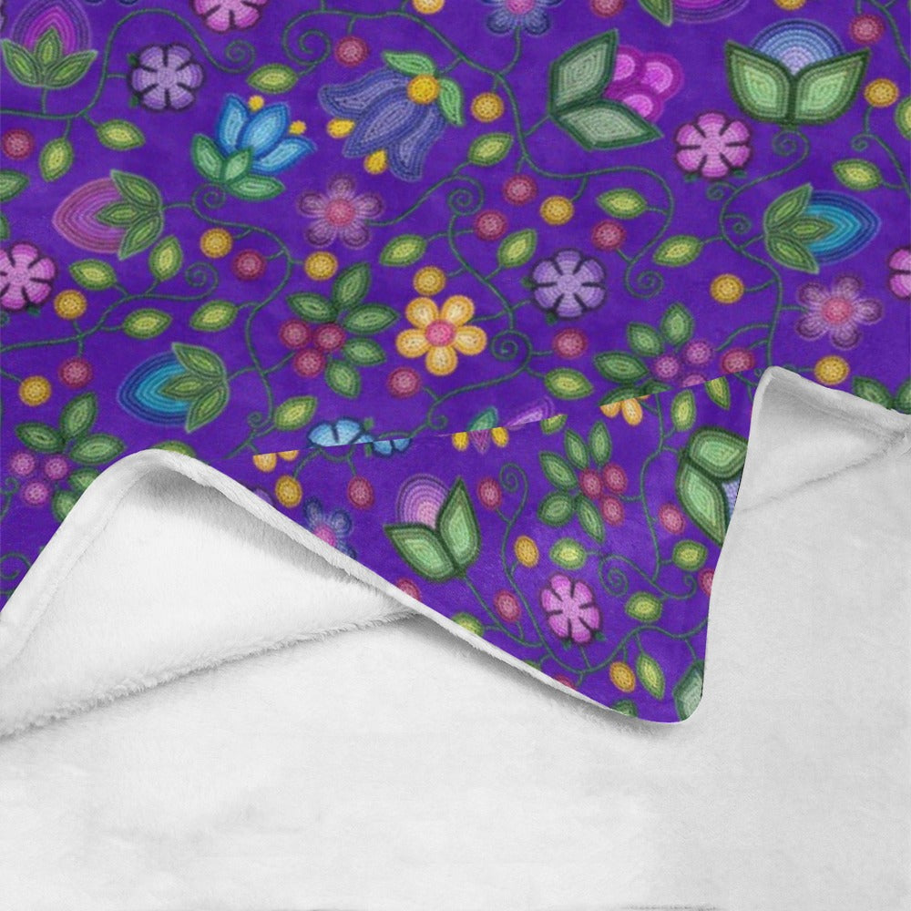 Bloom Uplift Indigo Ultra-Soft Micro Fleece Blanket 50"x60"