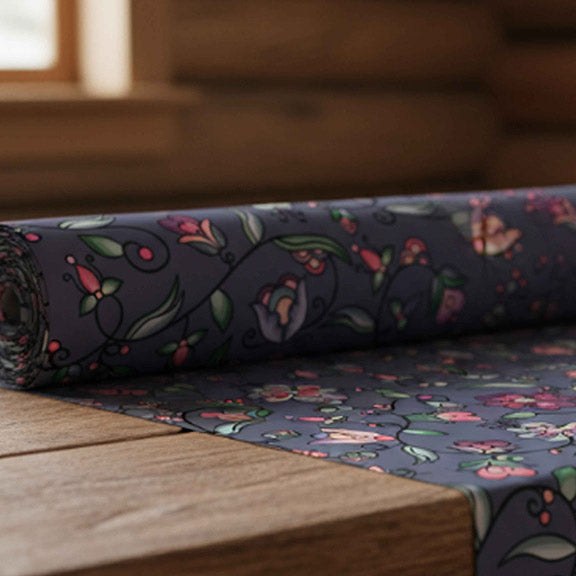 Amber Evening Garland Blue 42 Inch Cotton Poplin Pre Order