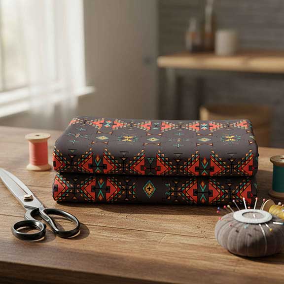 Thunder Flight Gray Satin Fabric By the Yard Pre Order