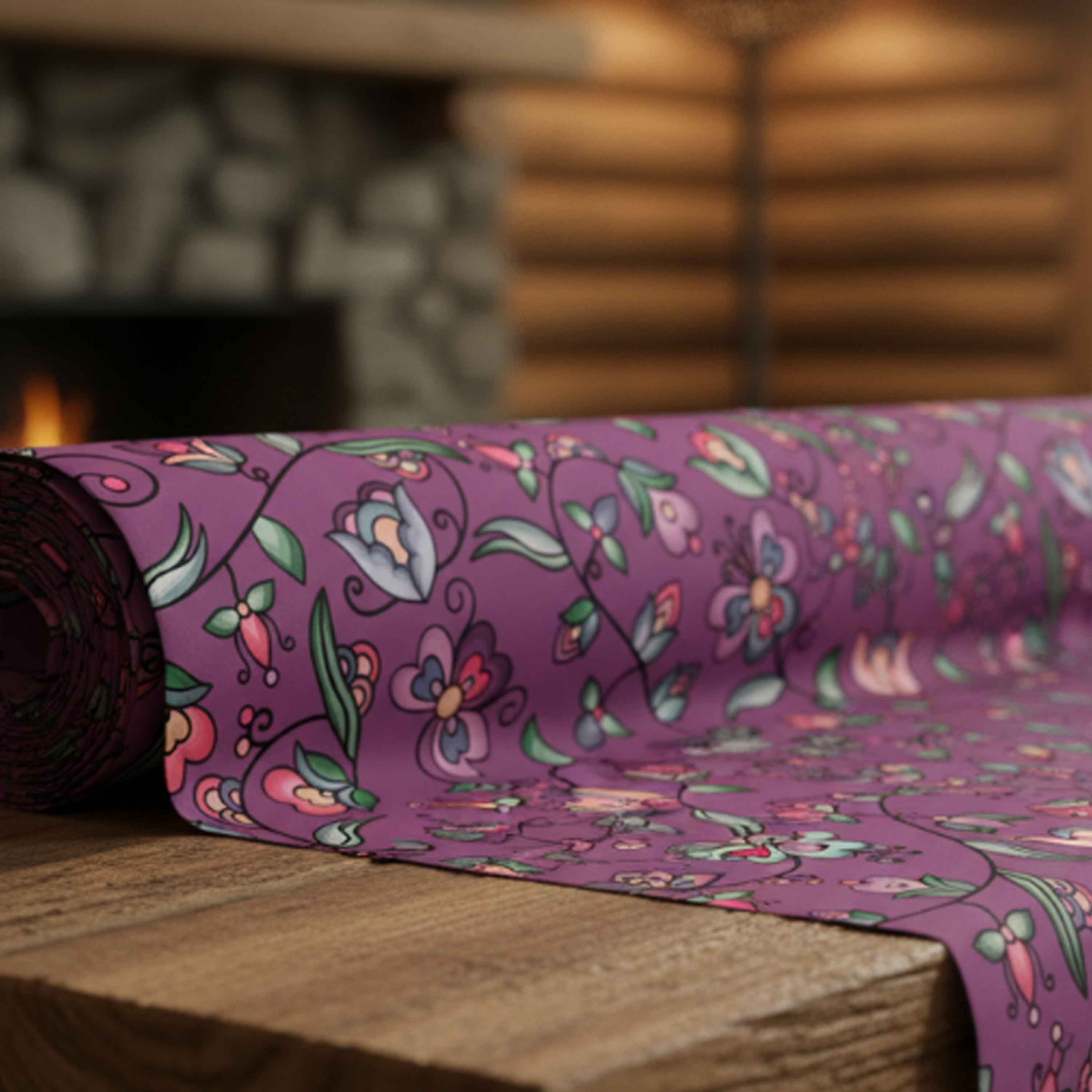 Amber Evening Garland Purple 42 Inch Cotton Poplin Pre Order