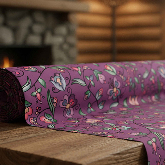 Amber Evening Garland Purple 42 Inch Cotton Poplin Pre Order