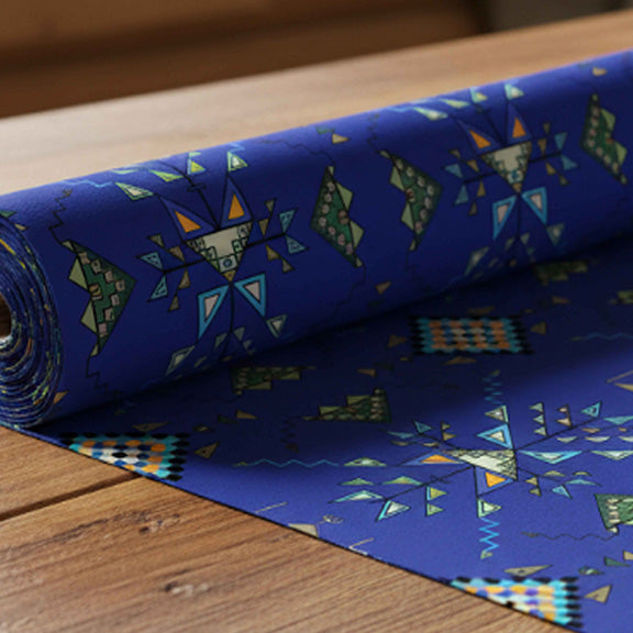 Bear Shield Dark Blue 42 Inch Cotton Poplin Pre Order