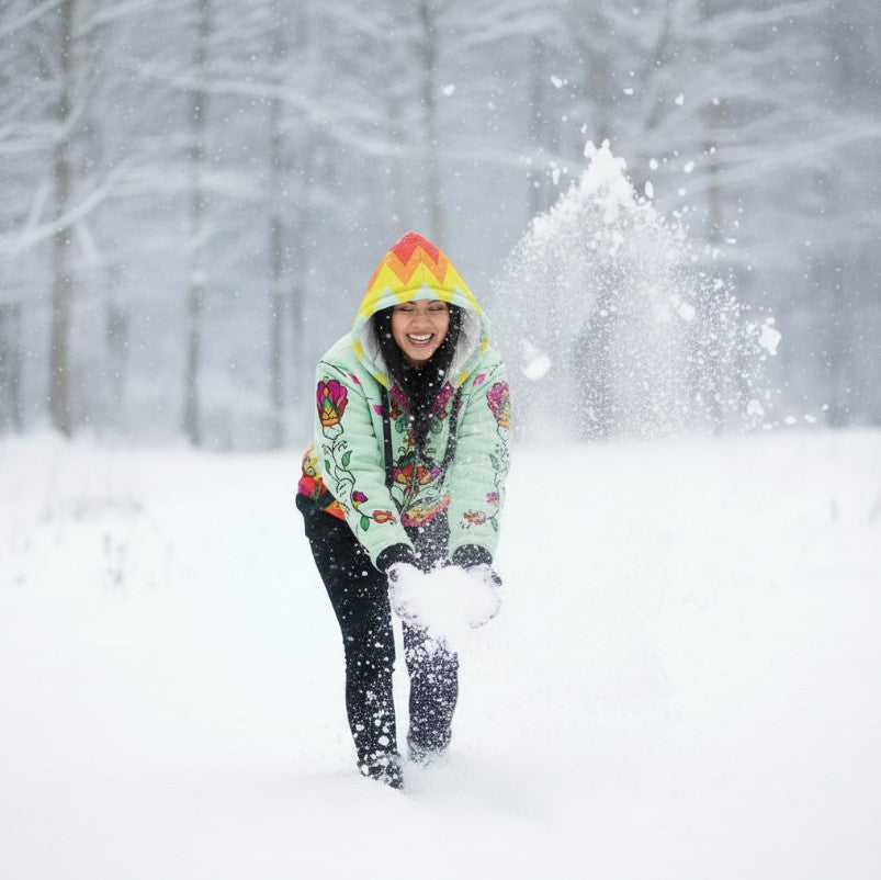Autumn Kinship Wreath Women's Sherpa Hoodie