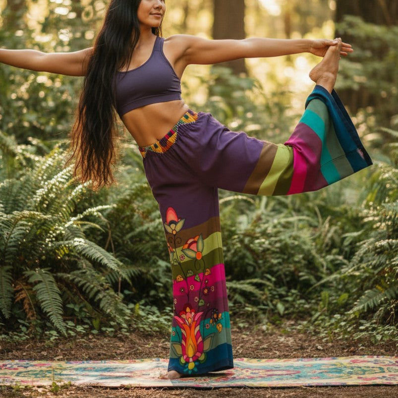 Autumn's Embrace Ribbon Pants