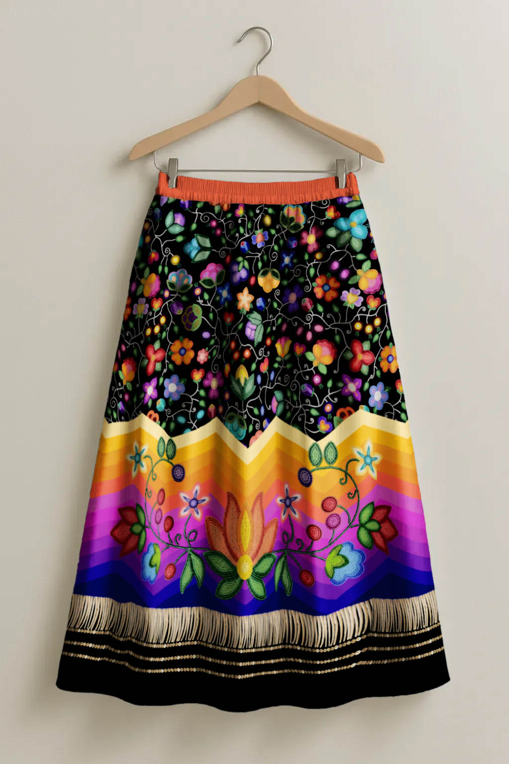 Beaded Offering Black 3 Skirt