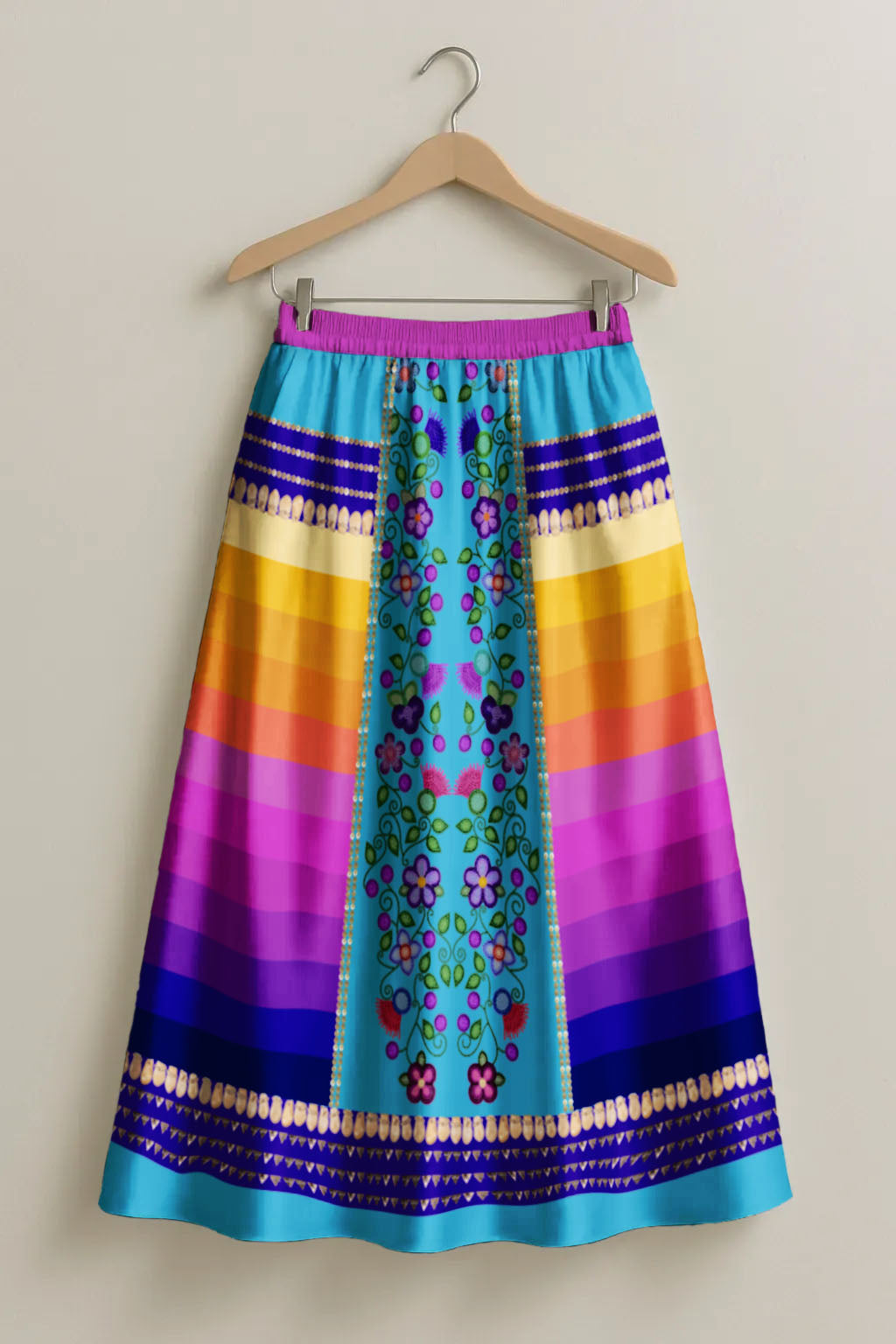 Beaded Offering Blue 2 Skirt