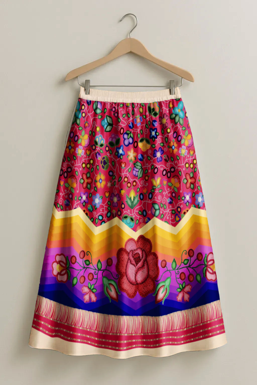 Beaded Offering Cream 3 Skirt