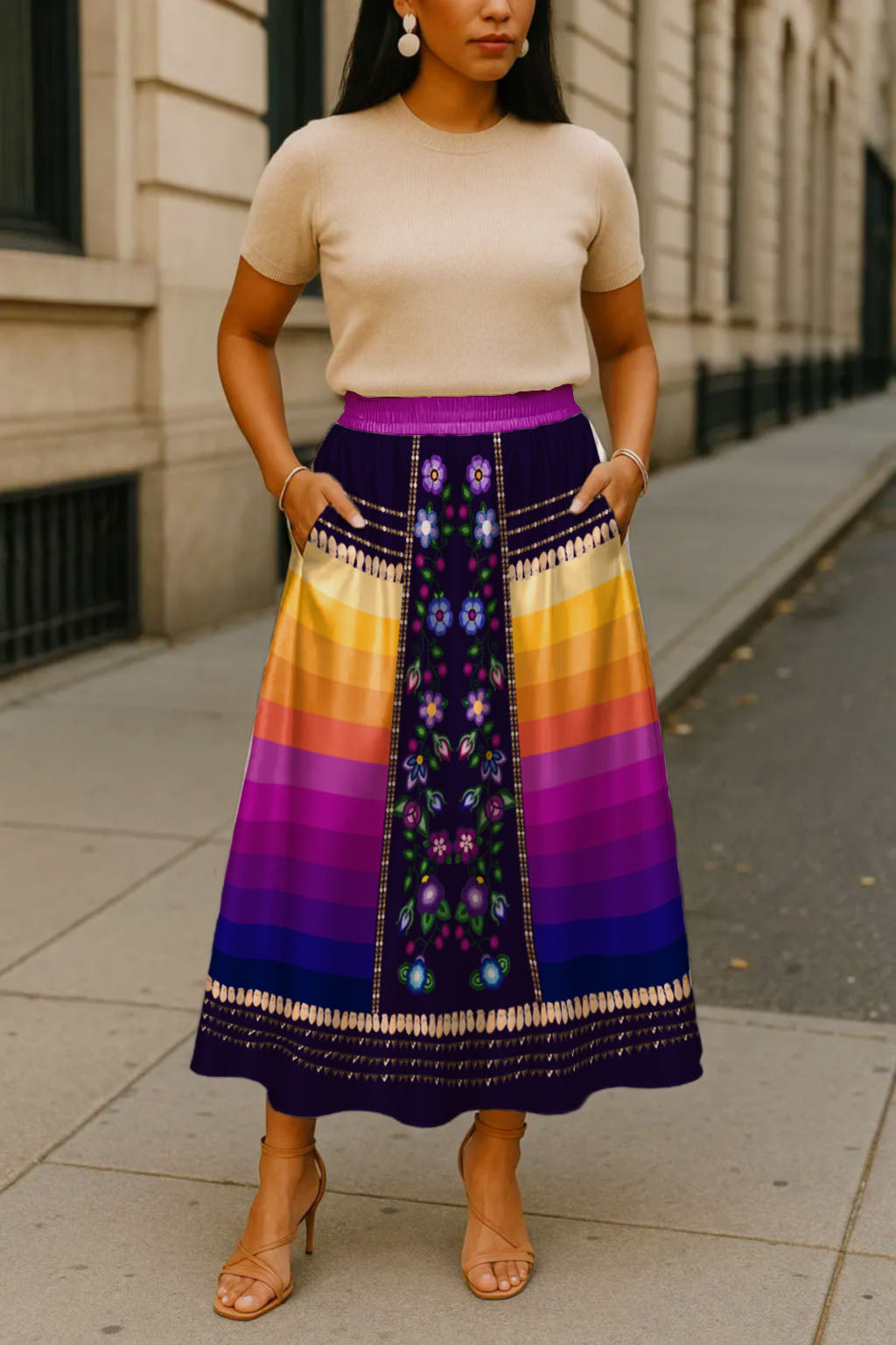 Beaded Offering Purple 2 Skirt