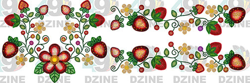 Berry Garden Beadwork Set Various Sizes