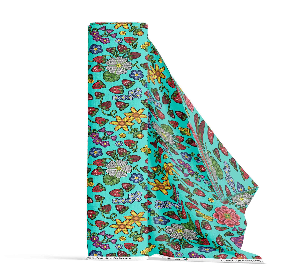 Berry Pop Turquoise 42 Inch Cotton Poplin Pre Order