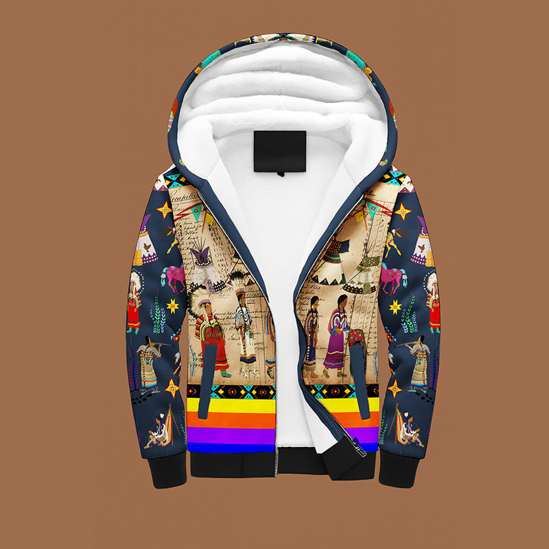 BlackFoot Line Navy Charcoal Men's Sherpa Hoodie