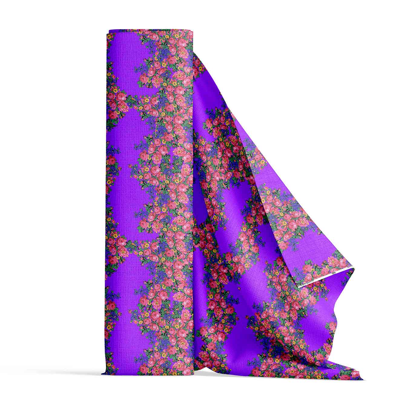 Kokum's Revenge Lilac Satin Fabric By the Yard Pre Order