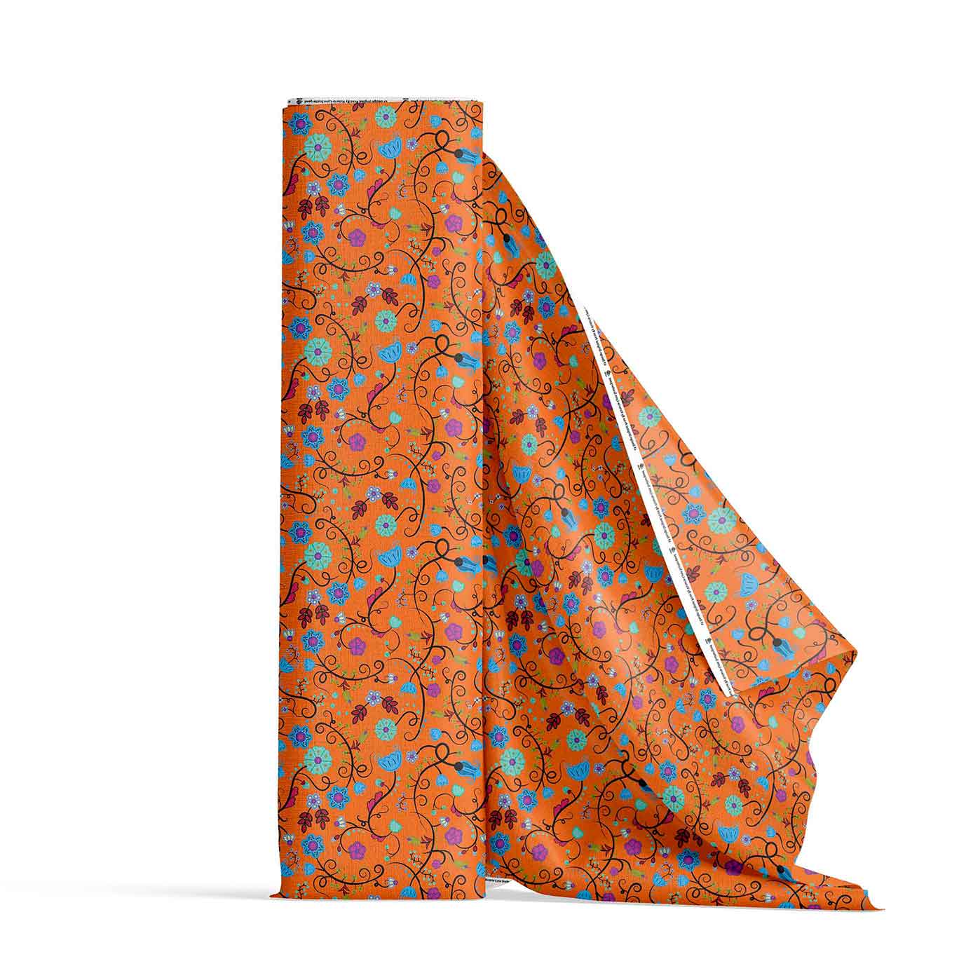 Nipin Blossom Carrot Satin Fabric By the Yard Pre Order