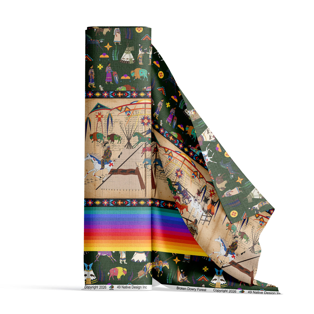 Broken Dowry Forest 42 Inch Cotton Poplin Pre Order