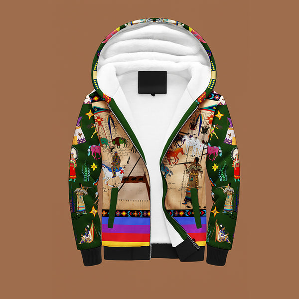 Broken Dowry Forest Sherpa Hoodie