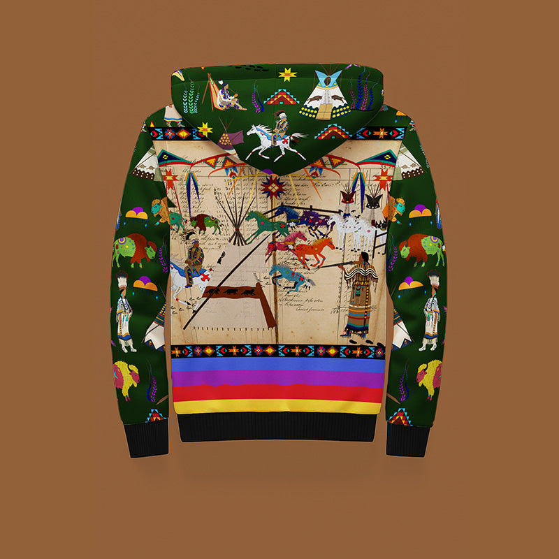 Broken Dowry Forest Men's Sherpa Hoodie