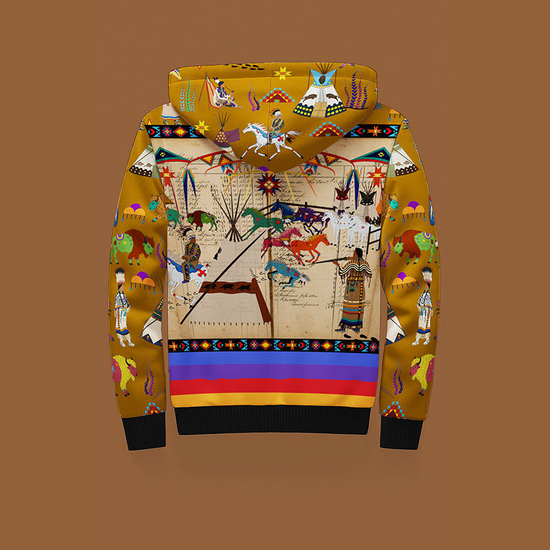 Broken Dowry Toffee Men's Sherpa Hoodie
