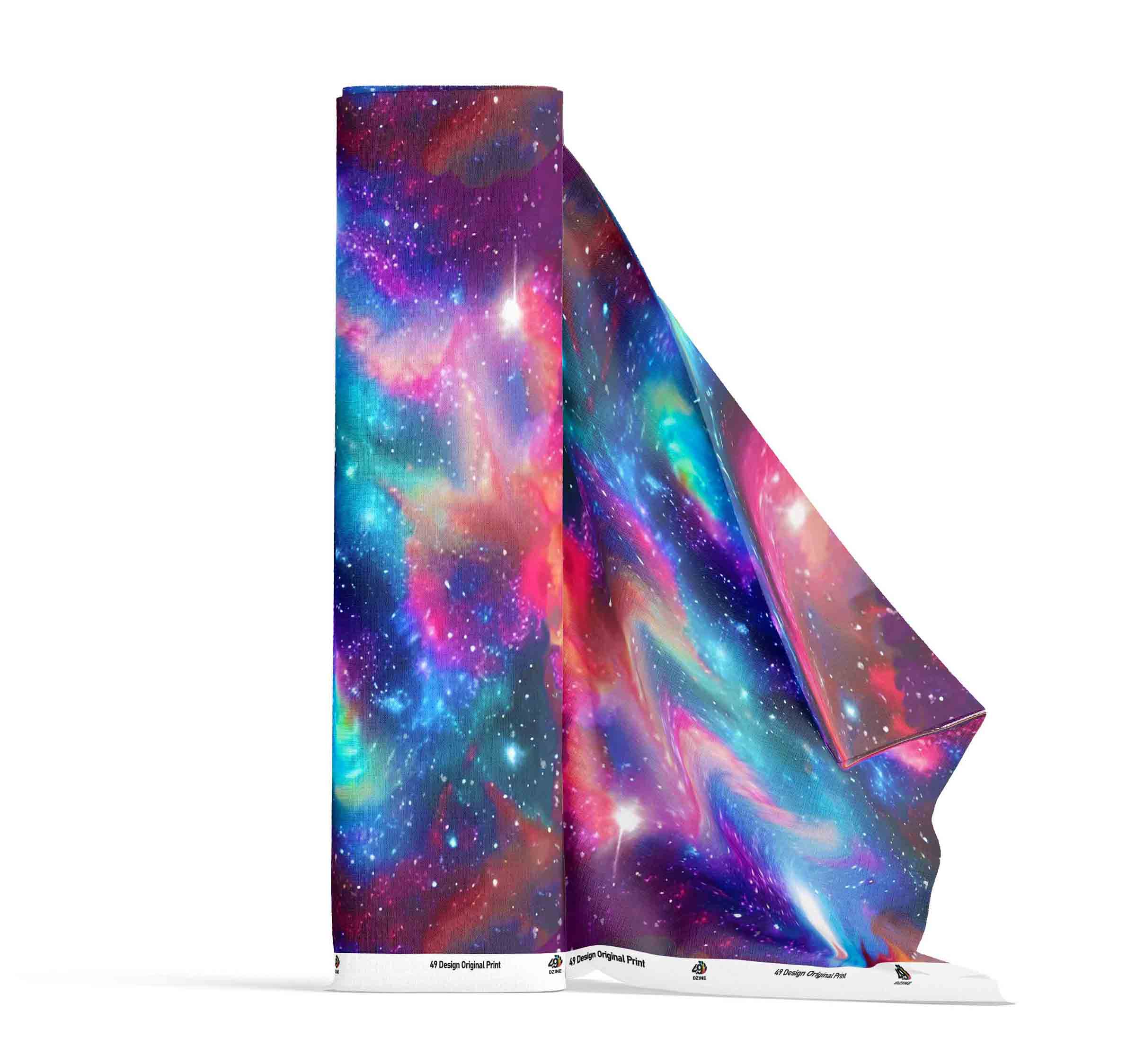 Cosmic Spring Satin Fabric By the Yard Pre Order